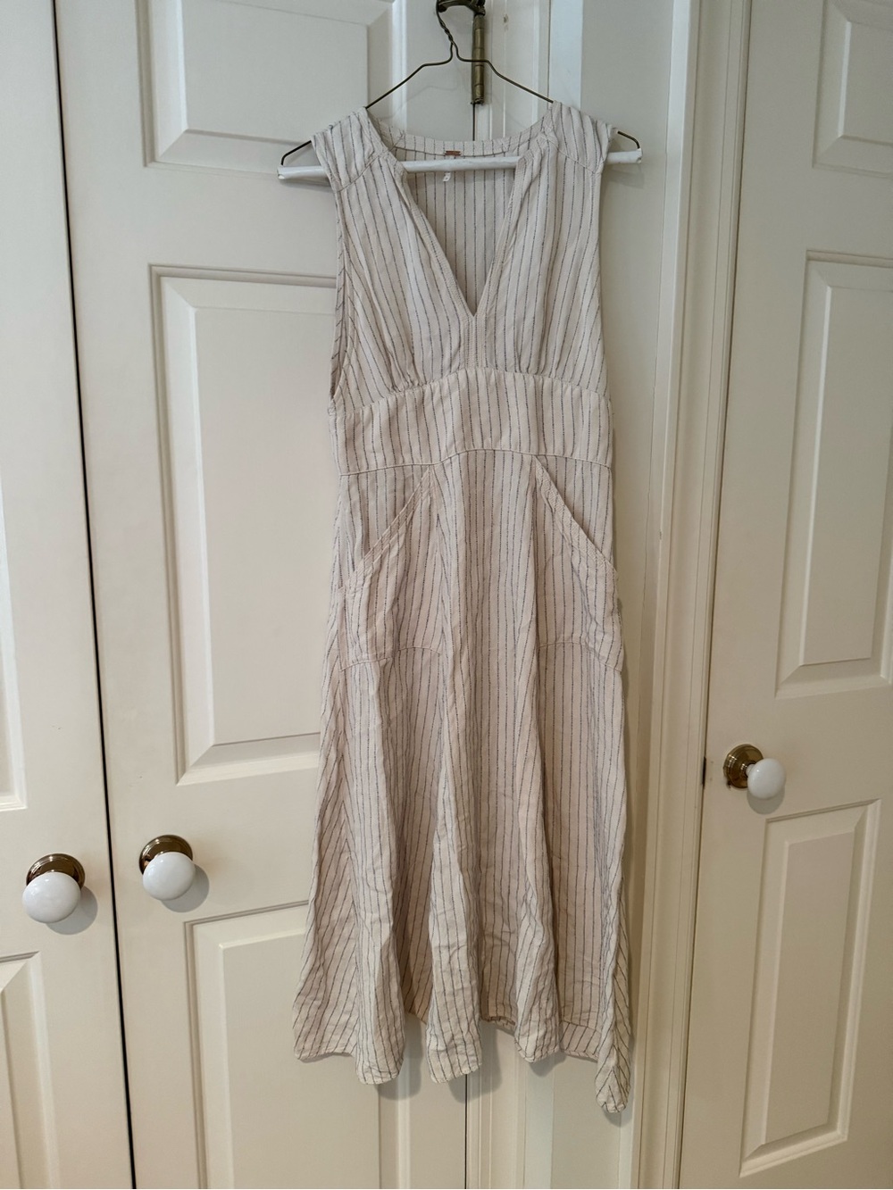 FREE PEOPLE LINEN DRESS SIZE S